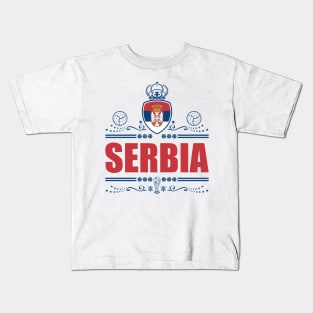 Serbia Football Gifts | Serbia Vintage Kids T-Shirt